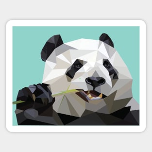 Blue Geo Panda Sticker